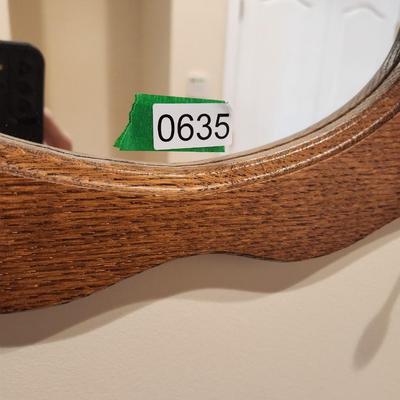 Mirror Coat Rack Shelf 34"