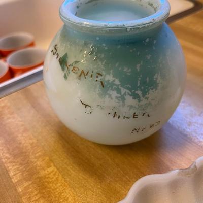 Milk glass lot