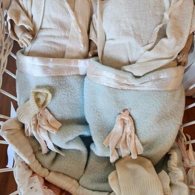 Two Dolls with Carriage Rubber Head hands