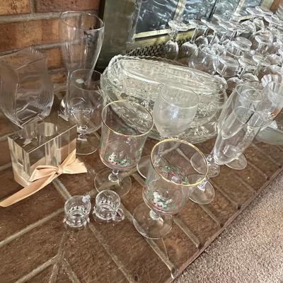 Large lot of crystal