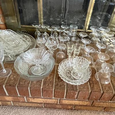Large lot of crystal