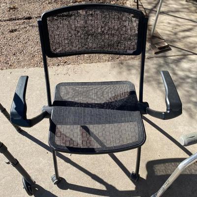 ERGONOMIC ROLLING CHAIR, WALKER AND CANE
