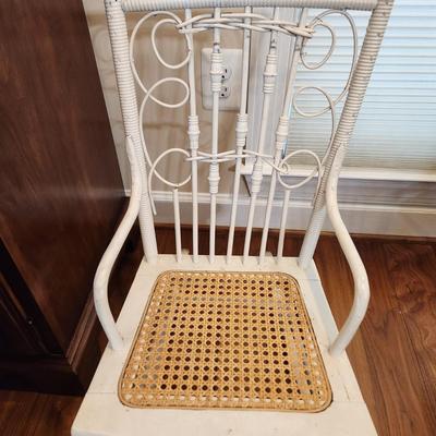Antique Child Doll Rocker Rocking Chair with pillow