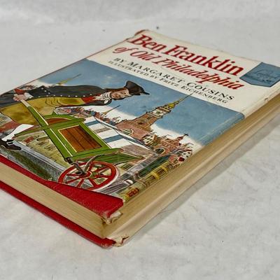 Ben Franklin of Old Philadelphia by Margaret Cousins Landmark Books History Series Childrenâ€™s Book