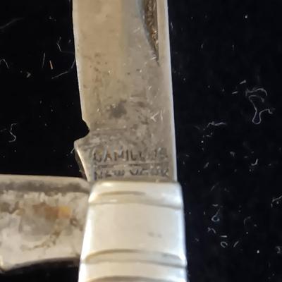 MOSTLY MEN'S JEWELRY, PINS, CAMILLUS POCKET KNIFE & KEY HOLDER