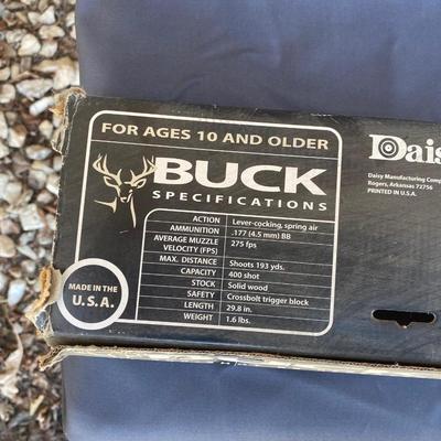DAISY BUCK BB GUN AND ANTLERS