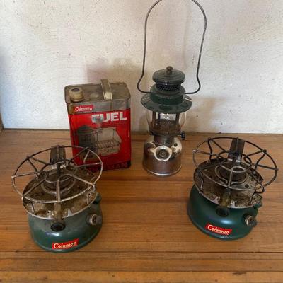 COLEMAN LANTERN AND COOKING BURNERS
