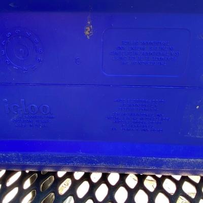 JUST IN TIME FOR ICE COLD DRINKS IN THESE COOL BLUE COOLERS