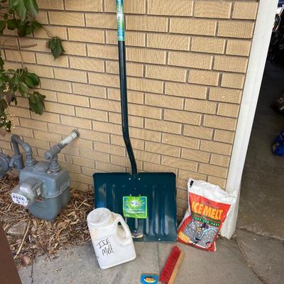 SNOW SHOVEL, ICE MELT, AND SCRAPERS