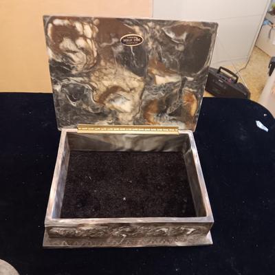 3 INCOLAY STONE JEWELRY BOXES