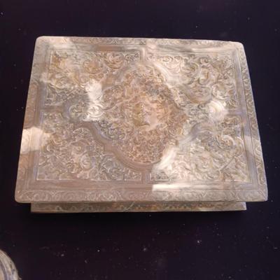 3 INCOLAY STONE JEWELRY BOXES