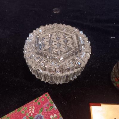 TRINKET BOXES, FANS, MIRROR COMPACT AND MORE