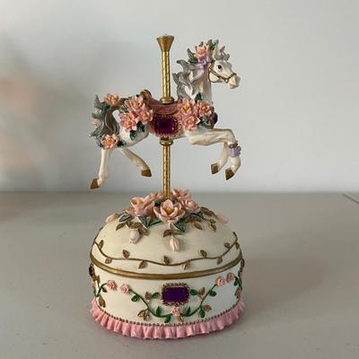 Three Carousel Music Boxes