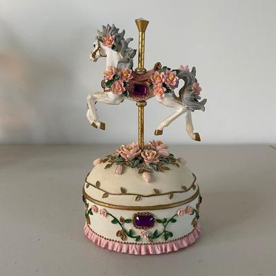 Three Carousel Music Boxes