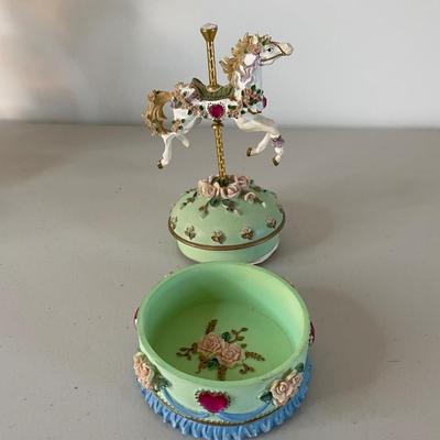 Three Carousel Music Boxes