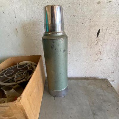 CAMP STOVE, THERMOS, COLEMAN BURNER AND MORE