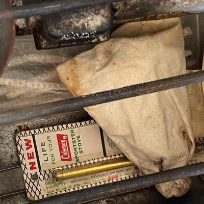 CAMP STOVE, THERMOS, COLEMAN BURNER AND MORE