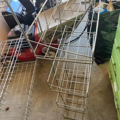 NIFTY WIRE SHELVING WITH SIDE RACK