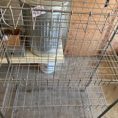 NIFTY WIRE SHELVING WITH SIDE RACK