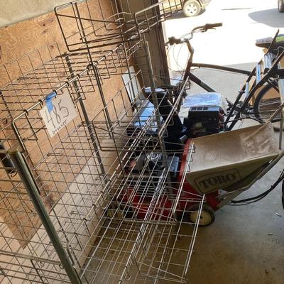 NIFTY WIRE SHELVING WITH SIDE RACK