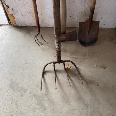 REALLY COOL BIG PITCH FORK AND OTHER TOOLS