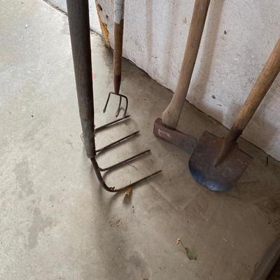 REALLY COOL BIG PITCH FORK AND OTHER TOOLS