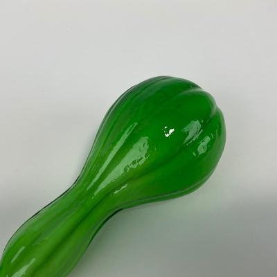 -53- ART GLASS | Green Gourd Figure