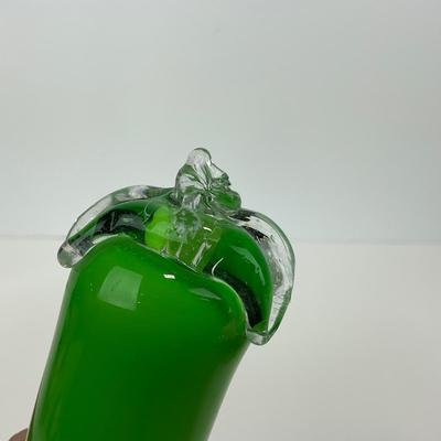 -54- ART GLASS | Red & Green Peppers