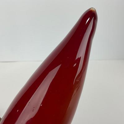 -54- ART GLASS | Red & Green Peppers
