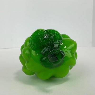 -55- ART GLASS | Green Grapes Figure