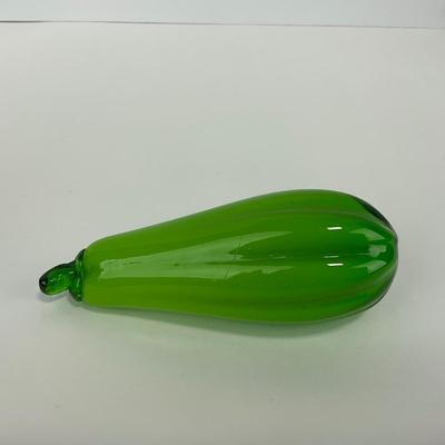 -63- ART GLASS | Green Vegetable Figures