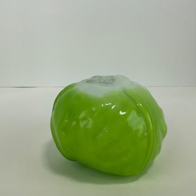 -66- ART GLASS | Green Lettuce Figure