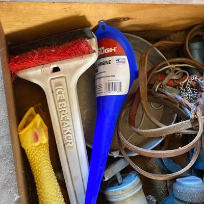 MISC DRAWER WITH GREASE GUNS AND MORE