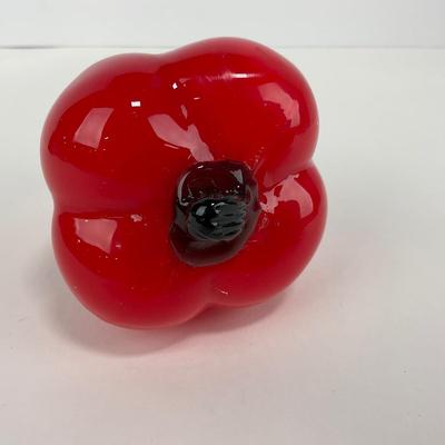 -68- ART GLASS | Red Pepper Figure