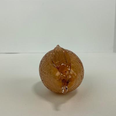 -71- ART GLASS | Crackled Glass Lemon Figure