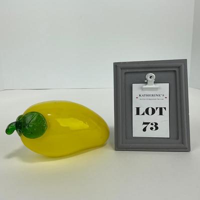 -73- ART GLASS | Yellow Pepper Figure