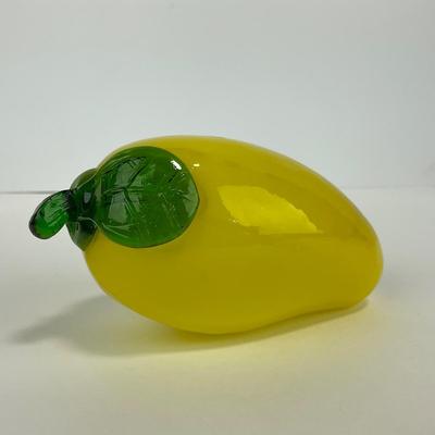 -73- ART GLASS | Yellow Pepper Figure