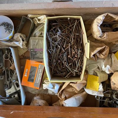 FULL DRAWER OF HARDWARE AND MYSTERY BAGS