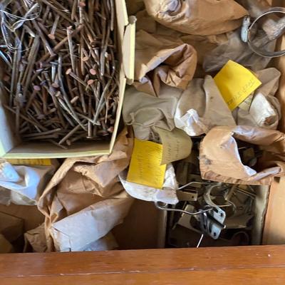 FULL DRAWER OF HARDWARE AND MYSTERY BAGS