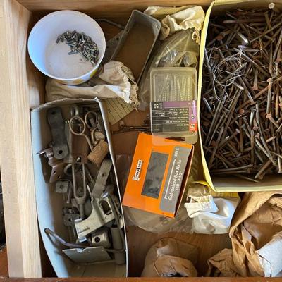 FULL DRAWER OF HARDWARE AND MYSTERY BAGS