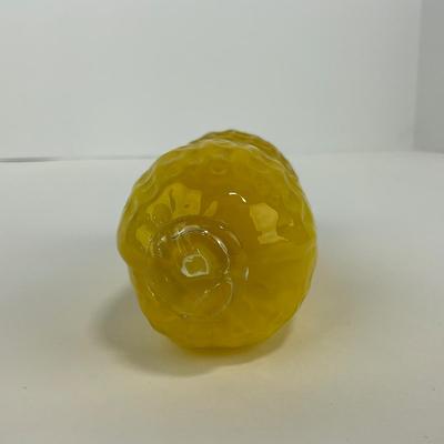 -74- ART GLASS | Yellow Peanut Figure