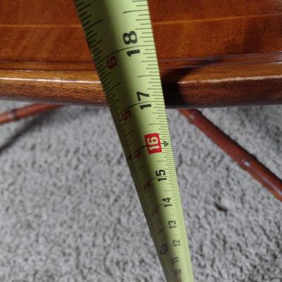 Vintage Wellington Hall Mahogany Inlay Coffee Table with Tapered Fluted Legs