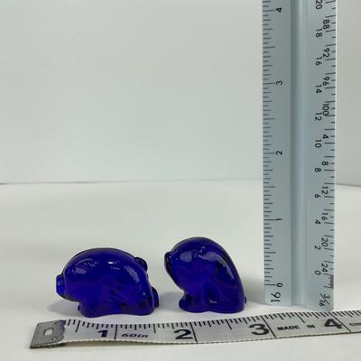 -84- IMPERIAL | Cobalt Blue Piglet Figures
