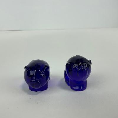 -84- IMPERIAL | Cobalt Blue Piglet Figures