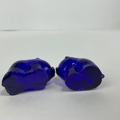 -84- IMPERIAL | Cobalt Blue Piglet Figures
