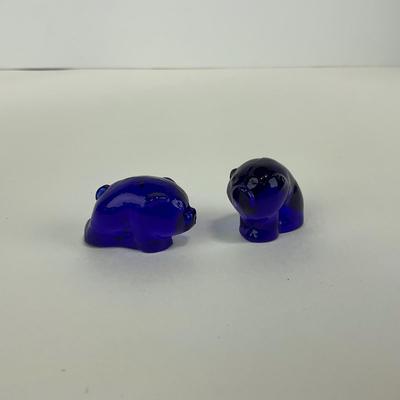 -84- IMPERIAL | Cobalt Blue Piglet Figures