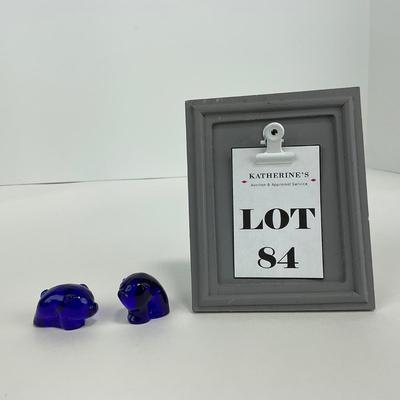 -84- IMPERIAL | Cobalt Blue Piglet Figures