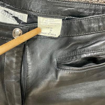 Leather pants Hugo Boscati Collection size 6