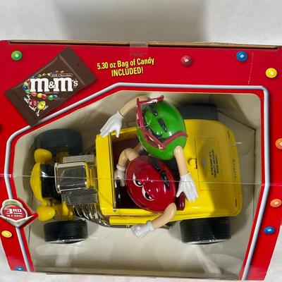 M & M Rebel Without a Cause Dispenser Roadster with Red and Green M&M's