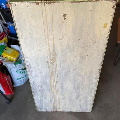 CHEST OF DRAWER PROJECT AND NICE WOOD TOP TABLE W/IRON LEGS